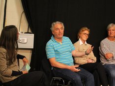 Helmut Born auf der Podiumsdiskussionen im ZAKK